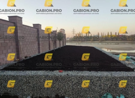 Габионы для ландшафтного зонирования и террасирования в прибрежной зоне